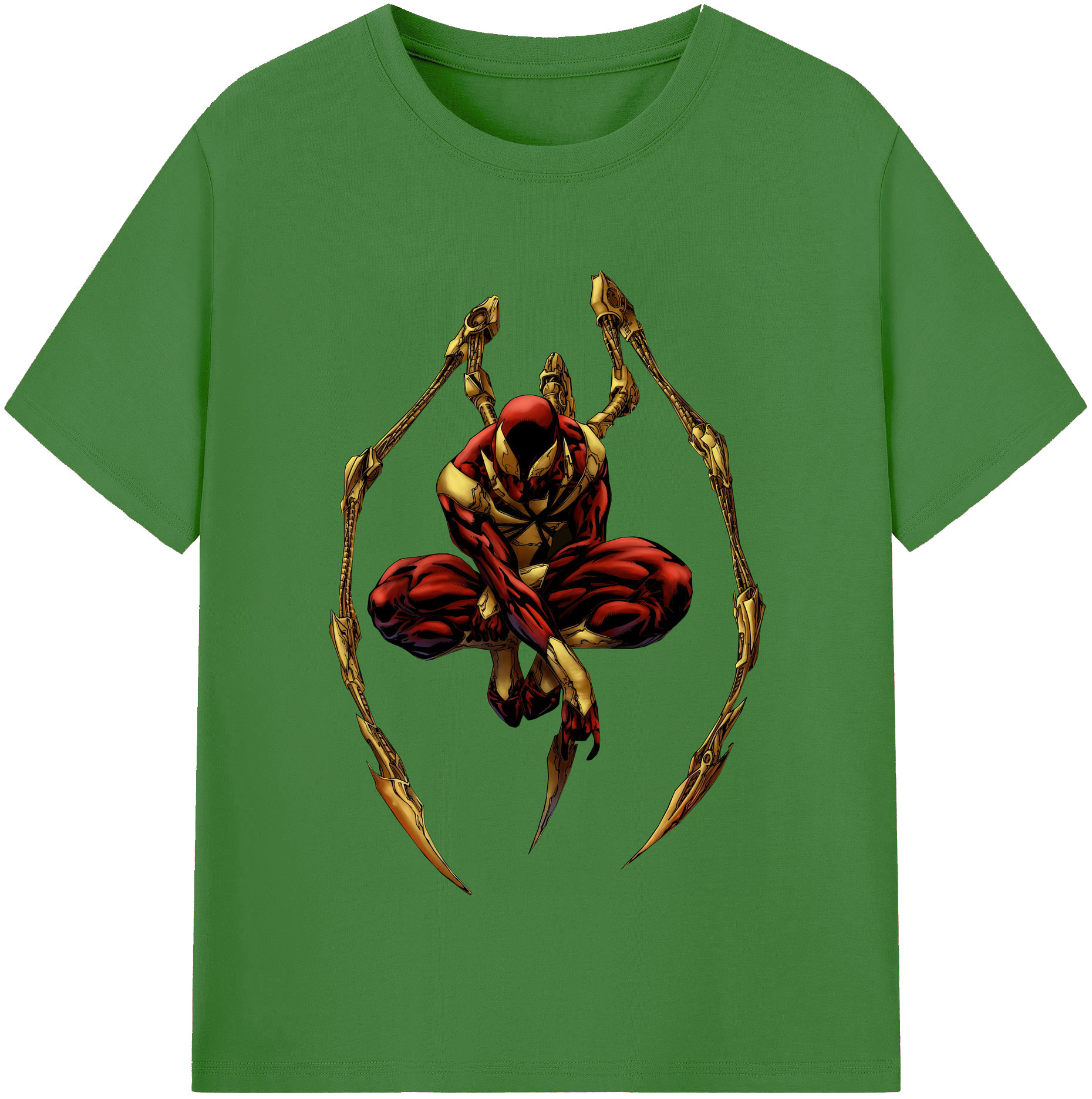（画像用） Spider Man スパイダーマン レディースカジュアルプリントTシャツ（綿100％）